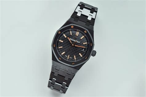 audemars piguet black and gold|Audemars Piguet black ceramic price.